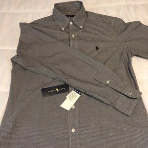 NWT Men’s XS Black/White Polo Ralph Lauren shirt